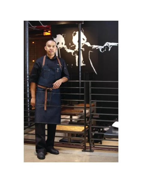 Tablier bavette Memphis Chef Works indigo