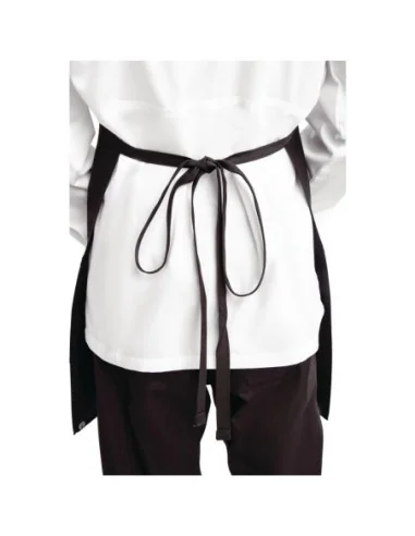 Tablier bavette avec deux poches plaquées Chef Works noir