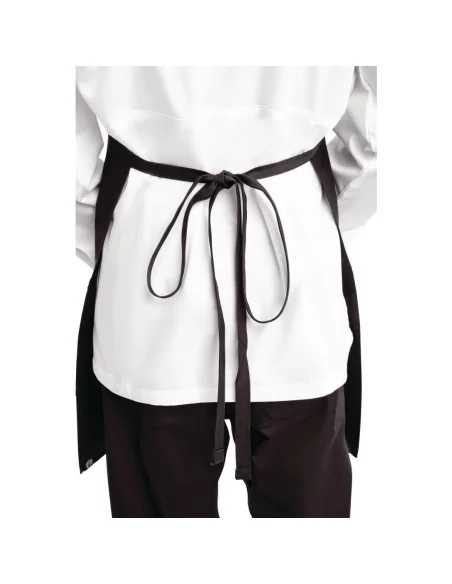 Tablier bavette avec deux poches plaquées Chef Works noir