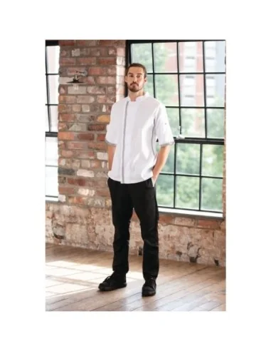 Veste de cuisine blanche à manches courtes Southside M