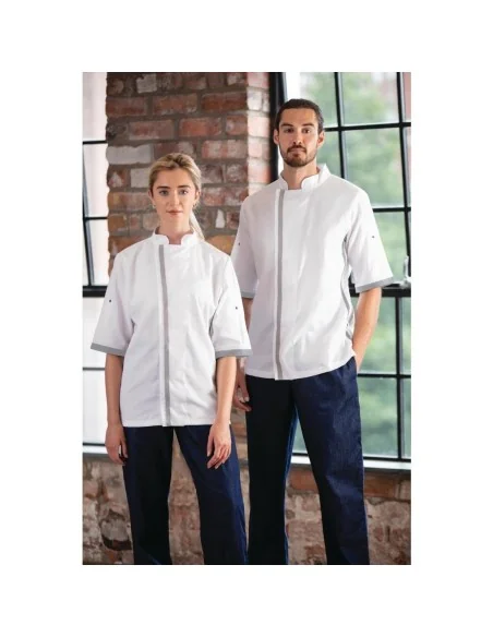 Veste de cuisine blanche à manches courtes Southside M