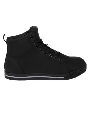 Baskets de sécurité montantes noires en microfibre recyclée Slipbuster 39