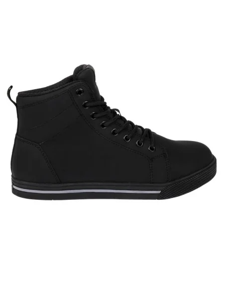 Baskets de sécurité montantes noires en microfibre recyclée Slipbuster 39