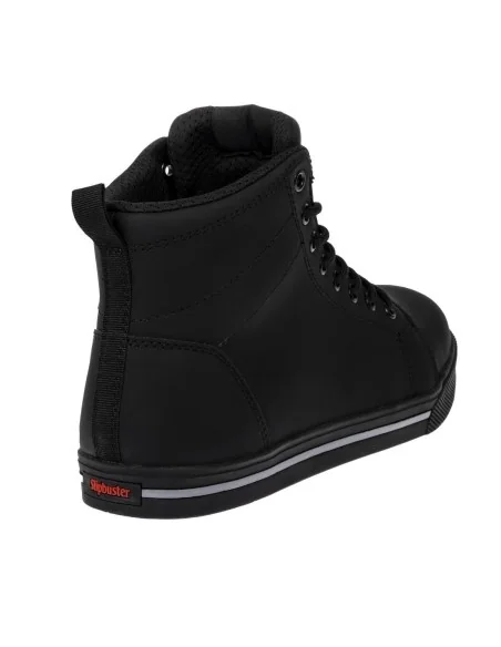 Baskets de sécurité montantes noires en microfibre recyclée Slipbuster 39