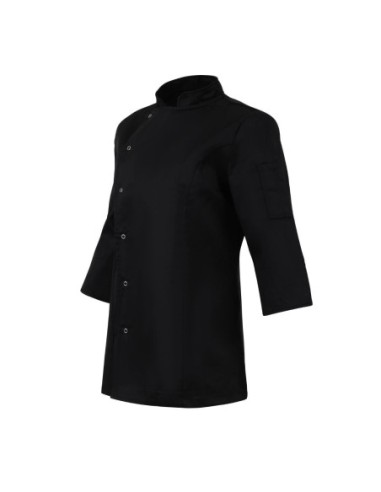 Veste de cuisinier femme ajustée Whites noire taille S