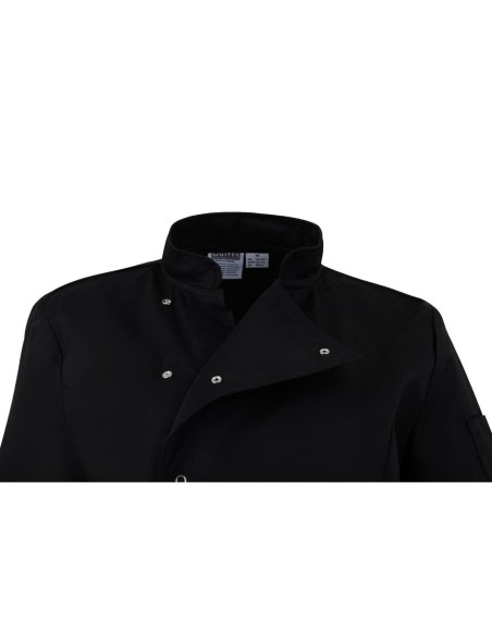 Veste de cuisinier femme ajustée Whites noire taille S