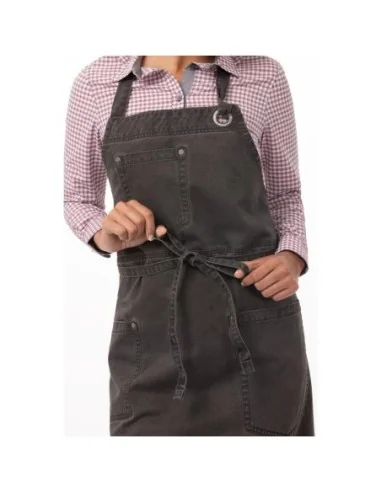 Tablier bavette Chef Works Urban Dorset taupe