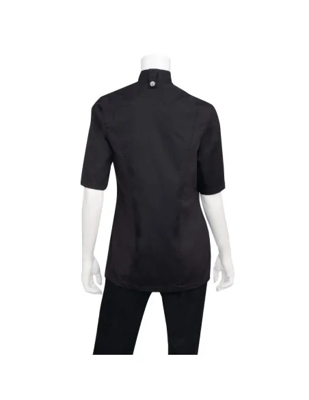 Veste de cuisine femme zippée légère Springfield Chef Works noire M