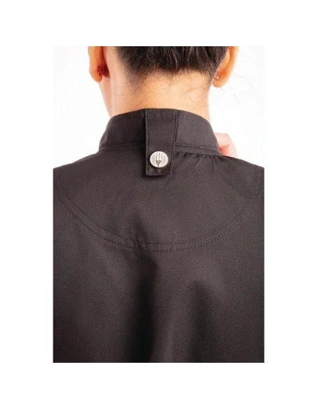 Veste de cuisine femme zippée légère Springfield Chef Works noire S