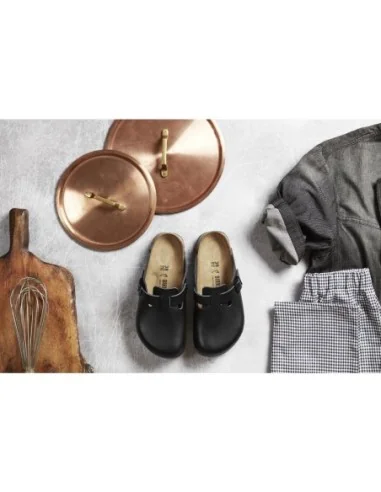 Sabots professionnels noirs Boston adhérence Birkenstock 45