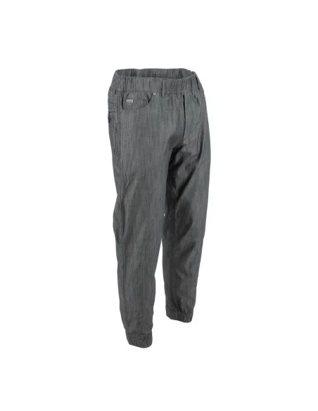 Pantalon de cuisine Works Urban Jogger 257 à fines rayures noires et blanches XL