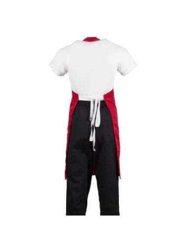 Tablier bavette Whites rouge