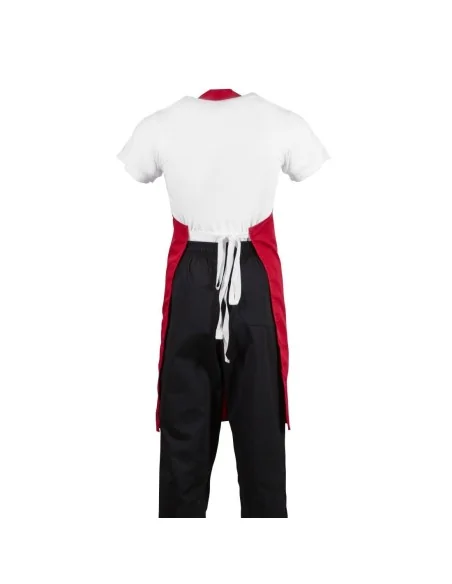 Tablier bavette Whites rouge