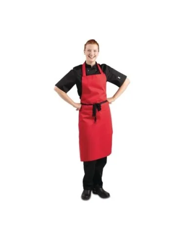 Tablier bavette Whites rouge