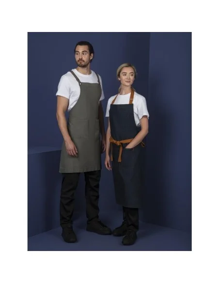 Tablier bavette en coton Southside kaki