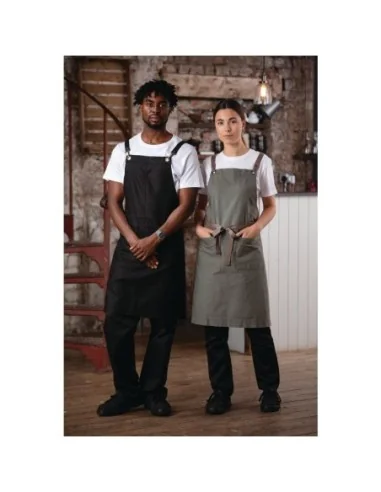 Tablier bavette en coton Southside kaki