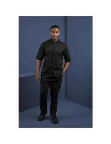 Veste col officier Southside noire - Taille L