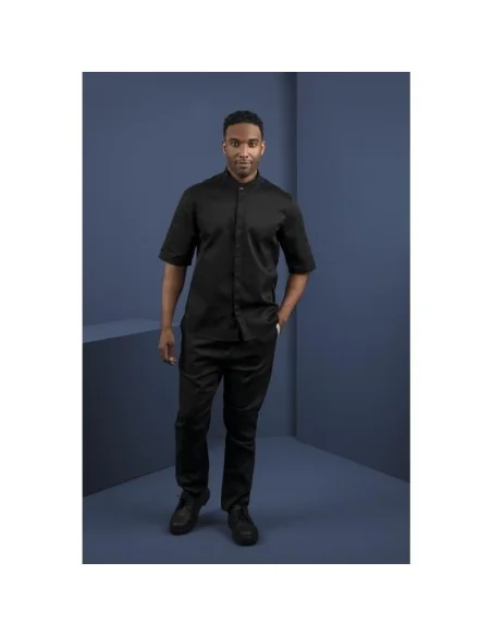 Veste col officier Southside noire - Taille M