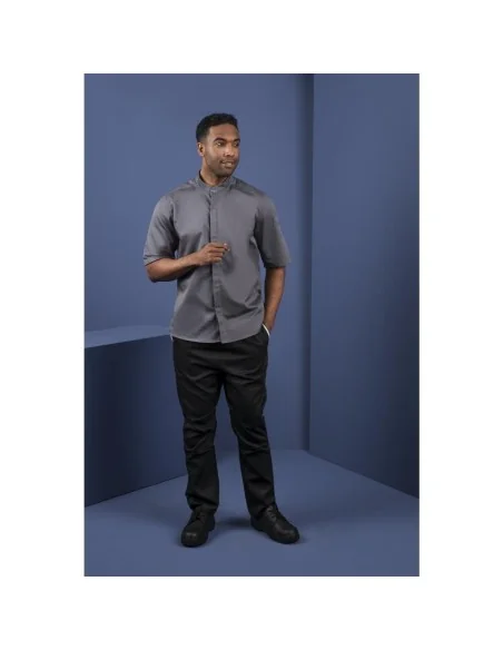 Veste col officier Southside gris anthracite - Taille S