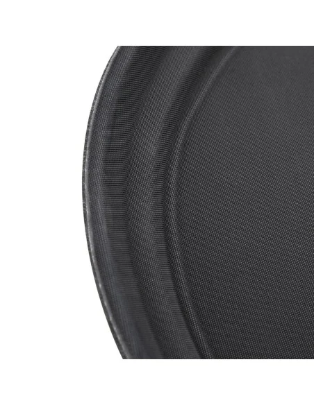 Plateau ovale antidérapant en polypropylène noir Olympia Kristallon 685mm