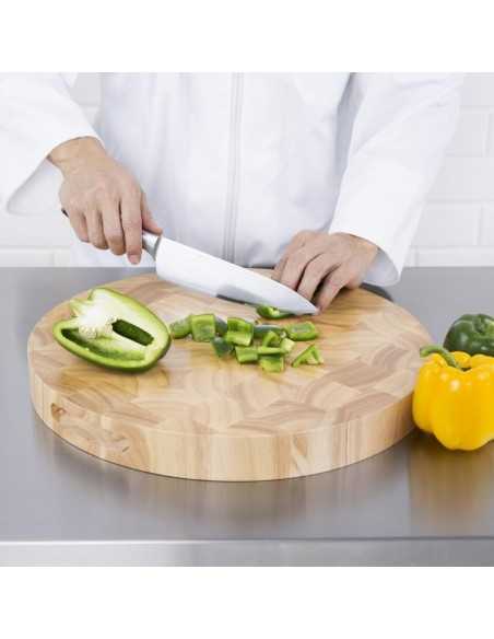 Planche à découper en bois ronde Vogue 400mm