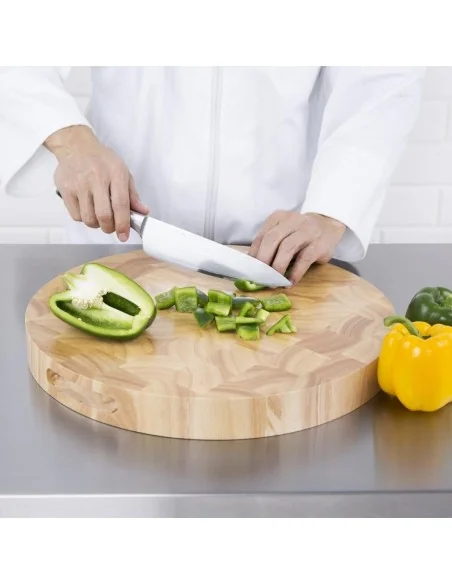 Planche à découper en bois ronde Vogue 400mm