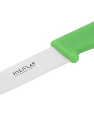 Couteau d office Hygiplas vert 7,5 cm