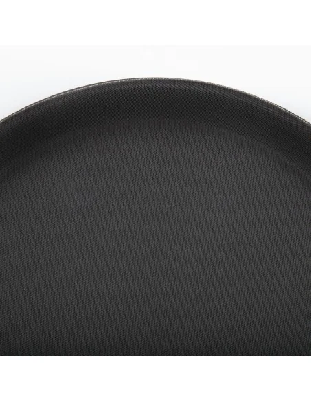 Plateau antidérapant en plastique Olympia Kristallon rond noir 280mm