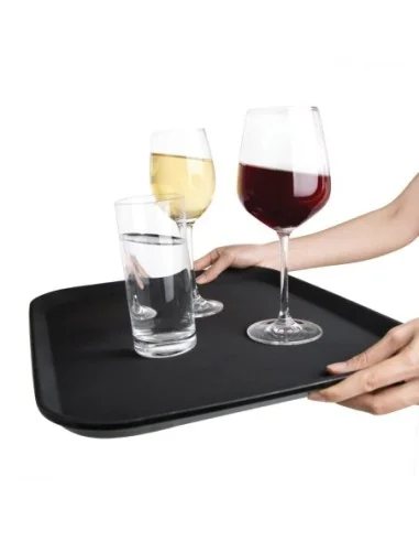 Plateau antidérapant en plastique Olympia Kristallon rectangulaire 356 x 457mm