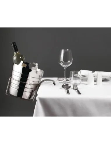 Seau à vin et champagne en inox poli Olympia
