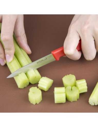 Couteau d office Hygiplas rouge 7,5 cm