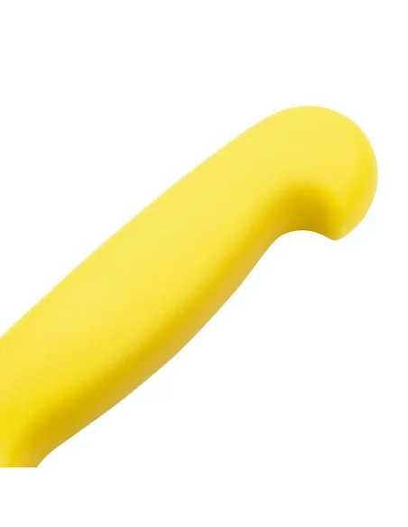 Couteau à trancher denté Hygiplas jaune 255mm