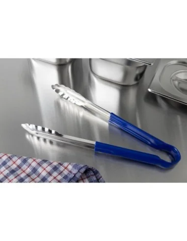 Pince de service à code couleur Hygiplas 300mm bleue