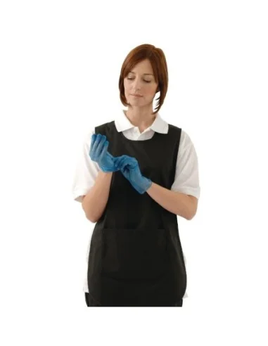 Gants alimentaires en vinyle poudré Hygiplas bleus L (Lot de 100)