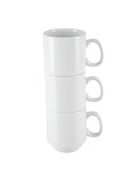 Mugs empilables blancs 284ml Olympia (Lot de 12)