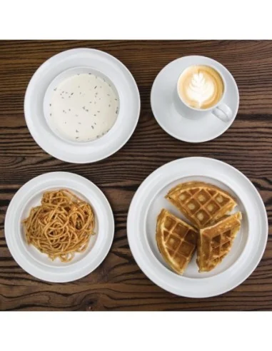 Mugs empilables blancs 284ml Olympia (Lot de 12)