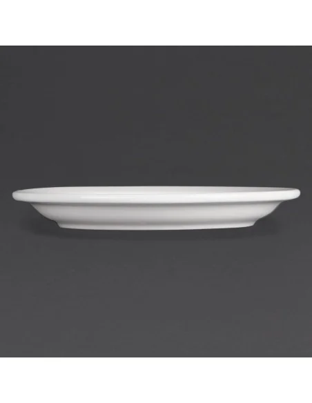 Assiettes à bord étroit blanches Olympia 150mm (Lot de 12)