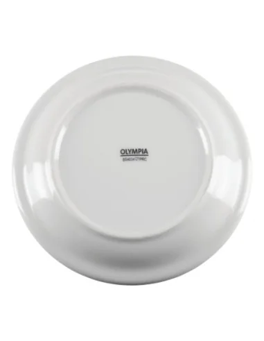 Assiettes à bord étroit blanches Olympia 150mm (Lot de 12)