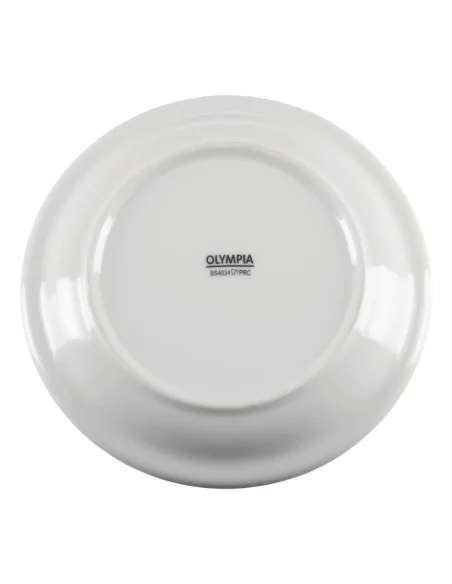 Assiettes à bord étroit blanches Olympia 150mm (Lot de 12)