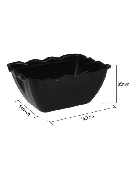 Petit saladier noir Olympia Kristallon