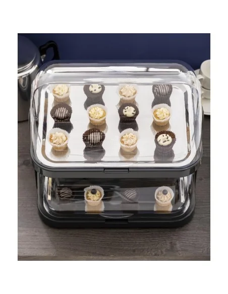 Plateau réfrigéré à 2 étages couvercle rabattable APS