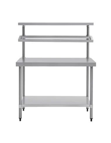 Table de préparation inox avec support bacs GN Vogue