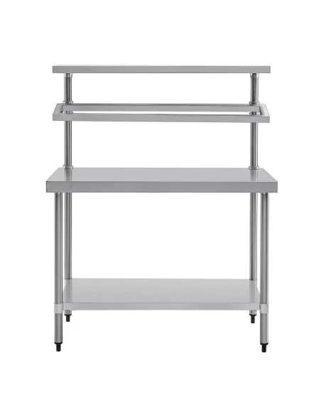 Table de préparation inox avec support bacs GN Vogue