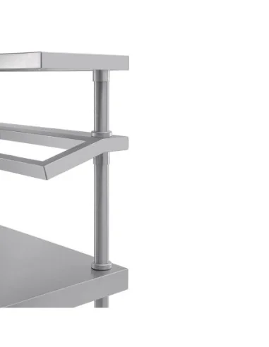 Table de préparation inox avec support bacs GN Vogue