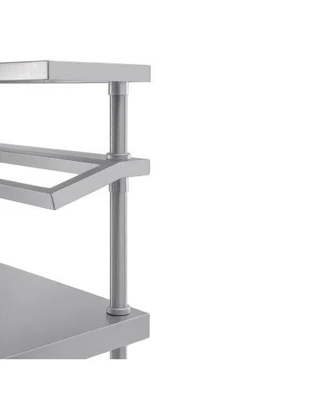 Table de préparation inox avec support bacs GN Vogue