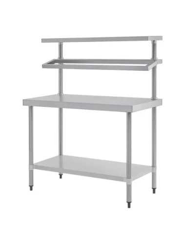 Table de préparation inox avec support bacs GN Vogue