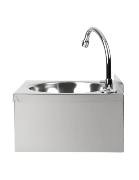 Lave-mains commande au genou inox Basix