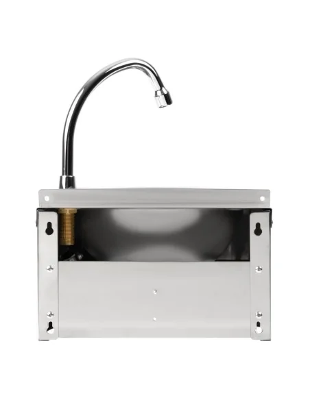 Lave-mains commande au genou inox Basix