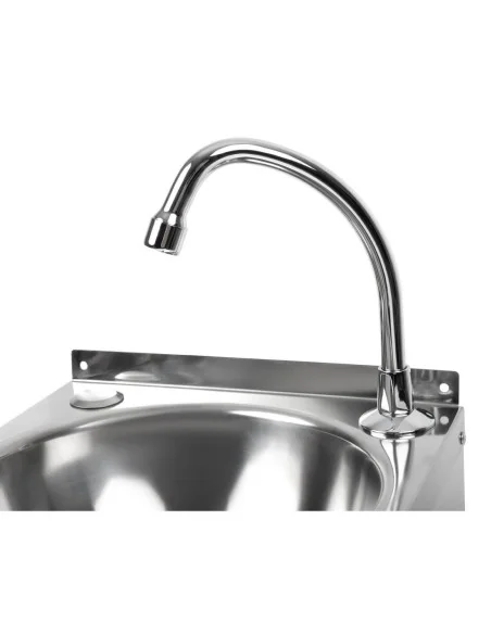 Lave-mains commande au genou inox Basix