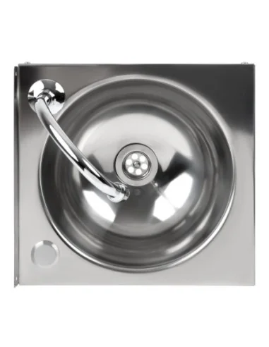 Lave-mains commande au genou inox Basix